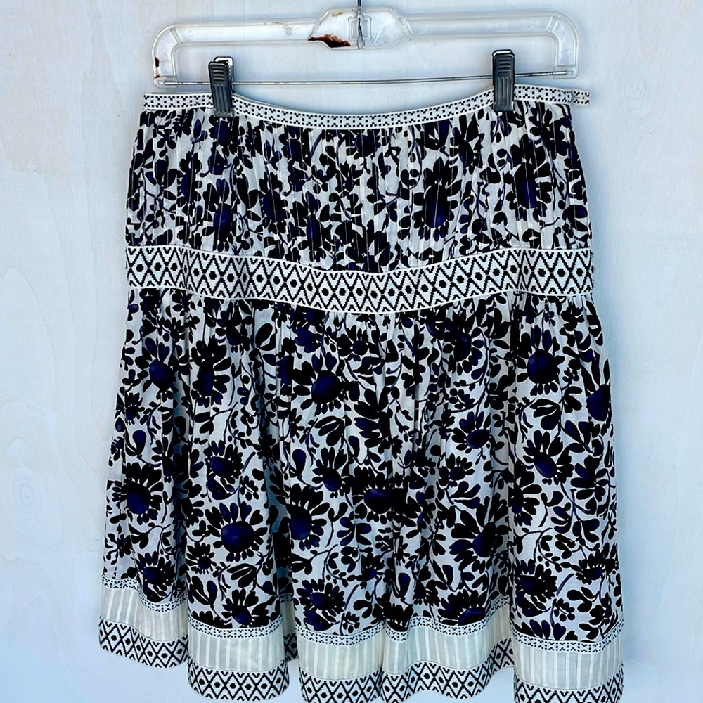 Talbots Woman’s Petites Feminine Boho Floral Skirt SZ 8.